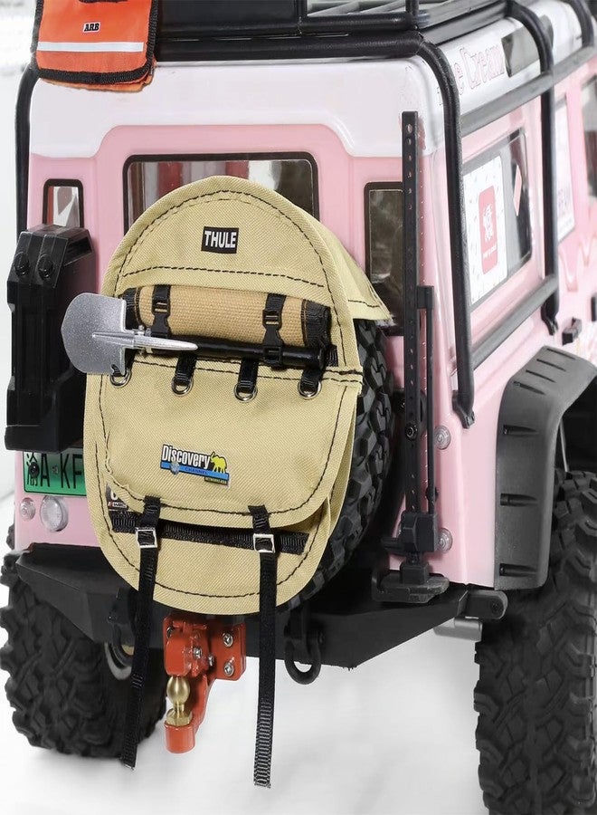 DashRC RC Spare Tire Cover Trash Bag, RC Simulation Accessories Set for 1/10 RC Crawler TRX4 SCX10 GEN7 GEN8 LC70 Upgrades Decoration Parts, Compatible with 1.9- & 2.2-Inch Tires Wheels - Image 5